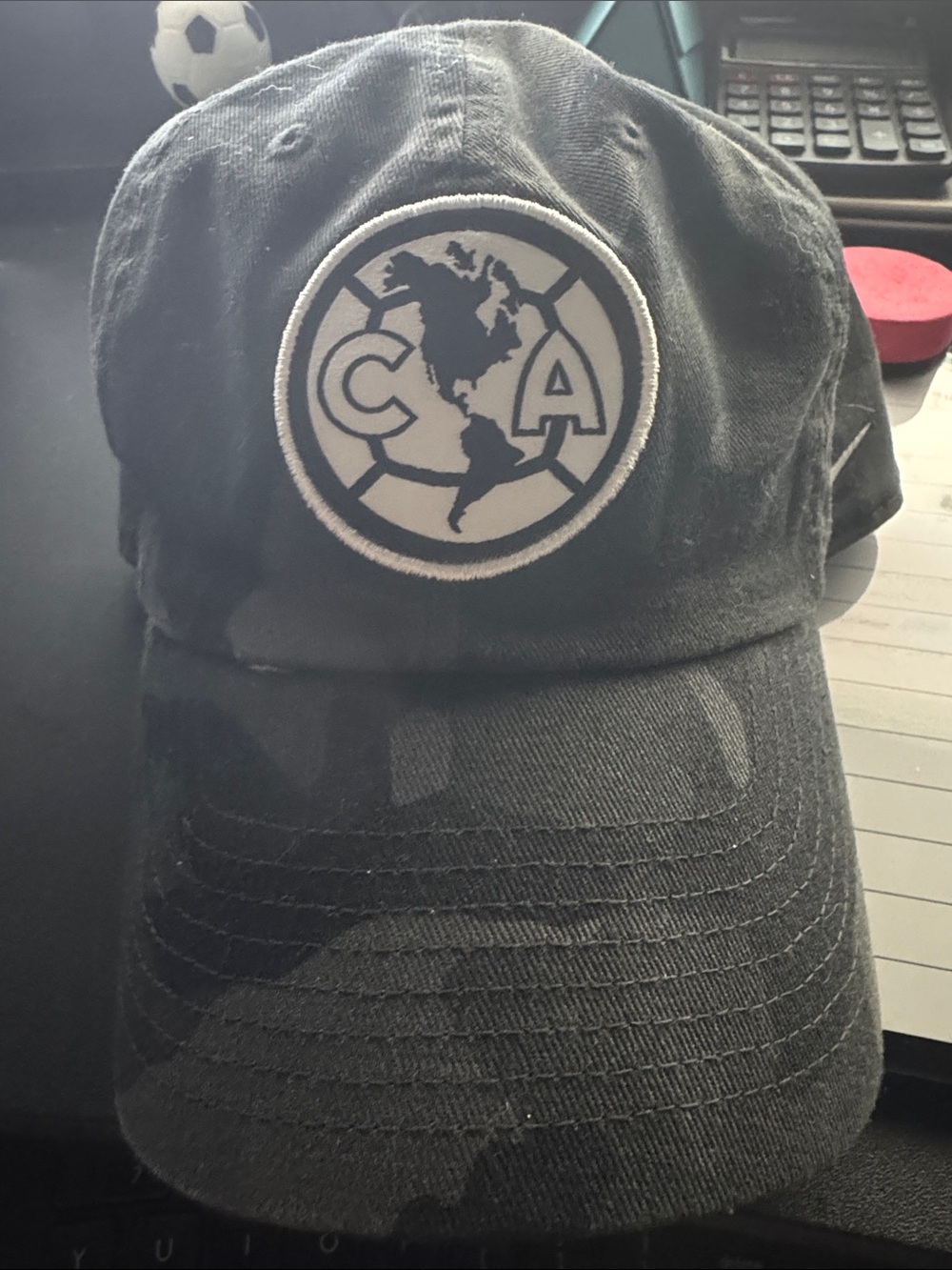 Club America Nike Black Camouflage Hat